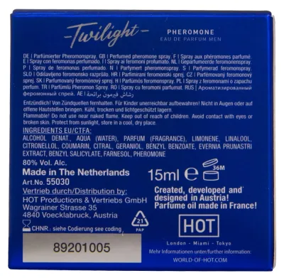 Parfém s feromony pro muže HOT Twilight, 15 ml - obrázek 3