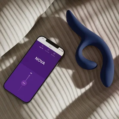 Rabbit vibrátor We-Vibe Nova 2 s ovládáním přes aplikaci, půlnočně modrý - obrázek 14