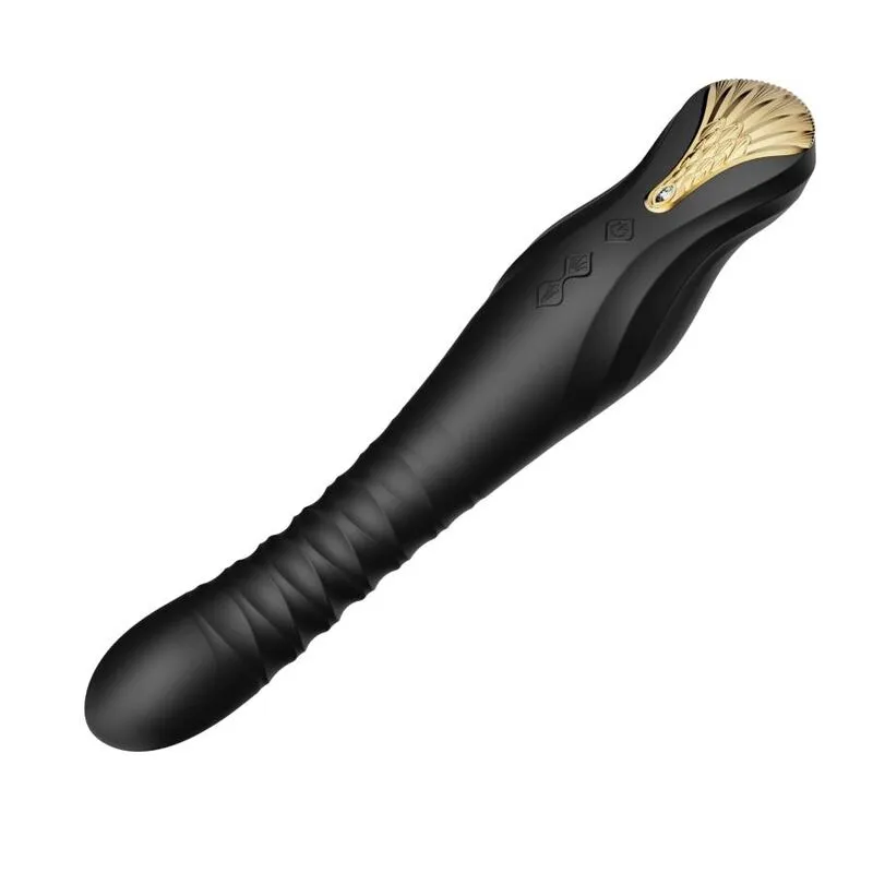 Přirážecí vibrátor ZALO King s ovládáním přes aplikaci, černý - obrázek 3