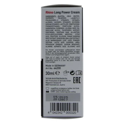 Krém na oddálení ejakulace HOT Rhino Long Power, 30 ml - obrázek 5
