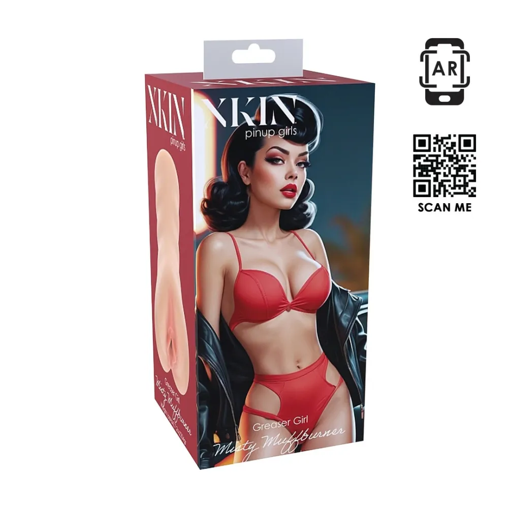 Masturbátor XKIN Pinup Dolls Greaser Girl Misty Muffburner, střední, tělový, 204 g - obrázek 2