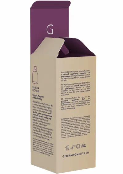 Parfém s feromony pro ženy GEISHA For Her, Vanilla Flower, 50 ml - obrázek 3