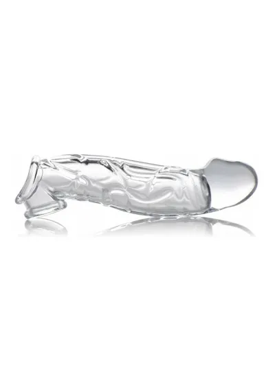 Prodlužovací návlek na penis XR Brands Master Series, průhledný, +5 cm - obrázek 4