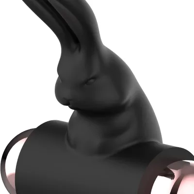Vibrační erekční kroužek Coquette Chic Desire, černý/zlatý - obrázek 3