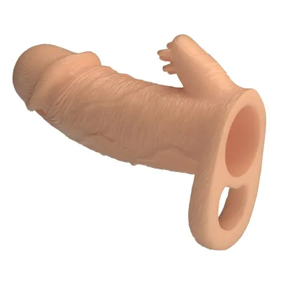 Prodlužovací návlek na penis Pretty Love Roderic, 13 cm, Ø 3,8 cm, tělový
