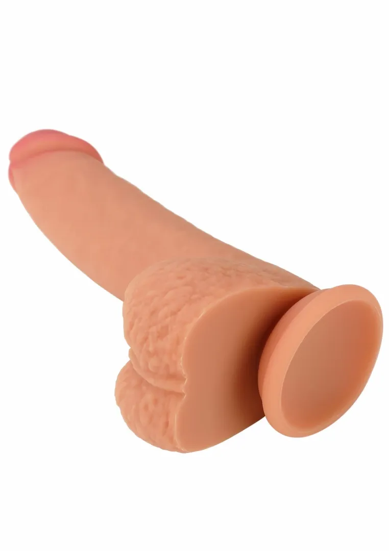 Realistické dildo Inferno by Hidden Desire Dual-Density, tekutý silikon, 18 cm, tělové - obrázek 8