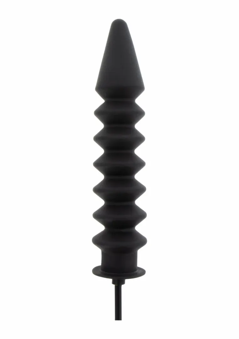 Nafukovací anální kolík s přísavkou Hidden Desire Inflatable Suction Plug Expert, černý - obrázek 6