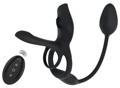 Vibrační systém pro páry Couples Choice RC Multi Function 5 v 1, černý - obrázek 2