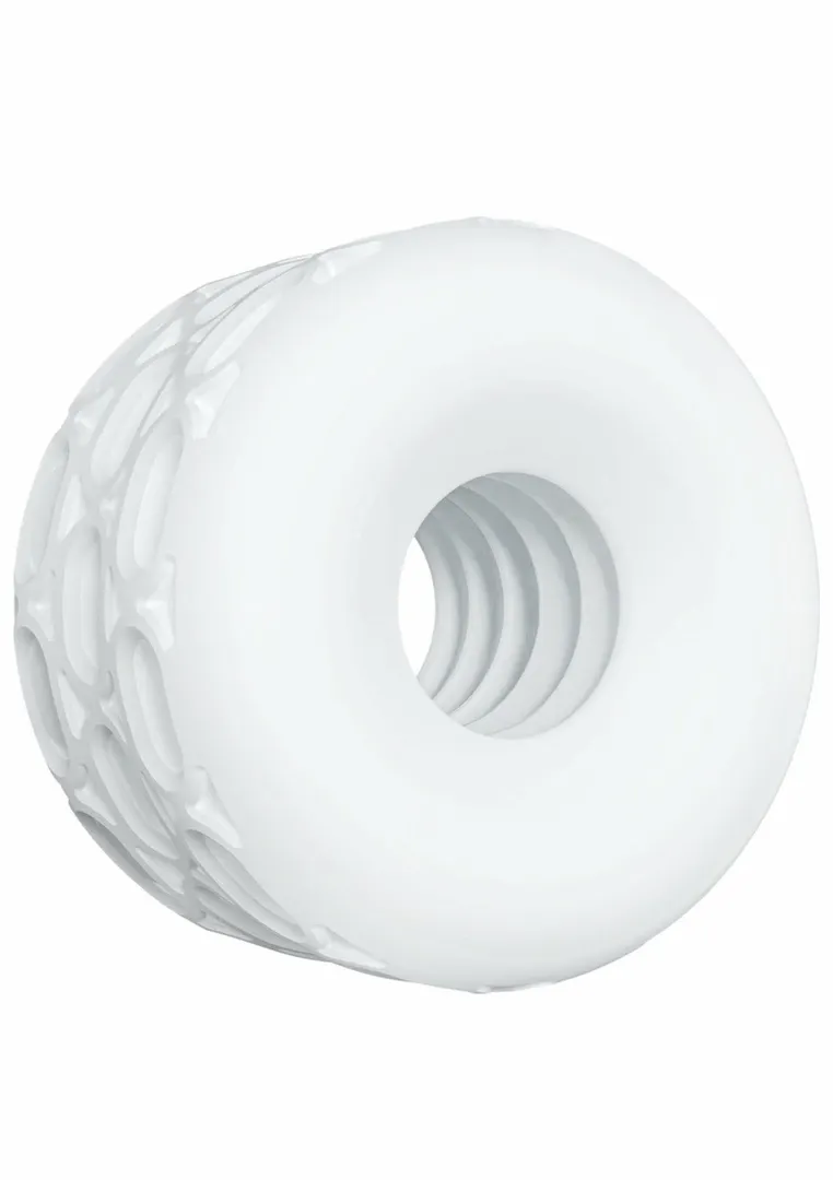 Erekční kroužek ToyJoy Hero 4-in-1 Flow Ring, natahovač varlat i masturbátor, černý