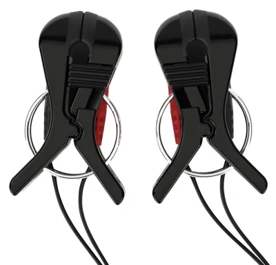 Svorky pro elektrostimulaci Mystim Barry Bite s pozlacenými kontakty, 2 ks - obrázek 4