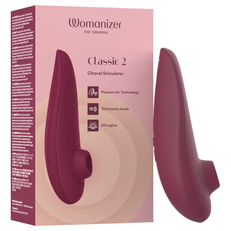 Tlakový stimulátor klitorisu Womanizer Classic 2, vínový