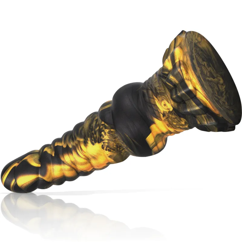 Silikonové dildo EPIC Furias inspirované řeckou mytologií, 17,6 cm, černé - obrázek 6
