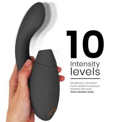 Rabbit vibrátor s tlakovým stimulátorem klitorisu Womanizer Duo 2, černý - obrázek 12