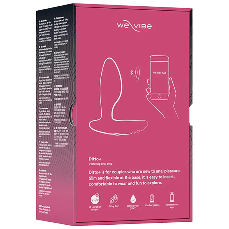 Vibrační anální kolík We-Vibe Ditto+, růžový - obrázek 14