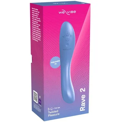 Vibrátor na bod G We-Vibe Rave 2 s ovládáním přes aplikaci, modrý - obrázek 12