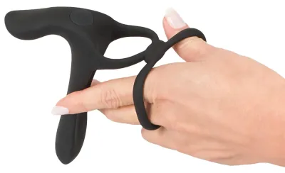 Vibrátor pro páry Black Velvets s dvojitým kroužkem, nabíjecí, voděodolný, černý - obrázek 7