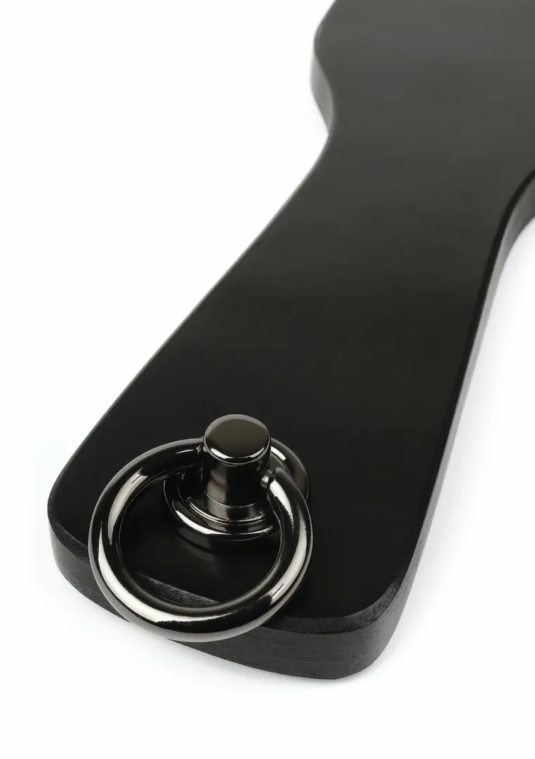 Kožená plácačka Ouch! Spank Paddle, černá - obrázek 3