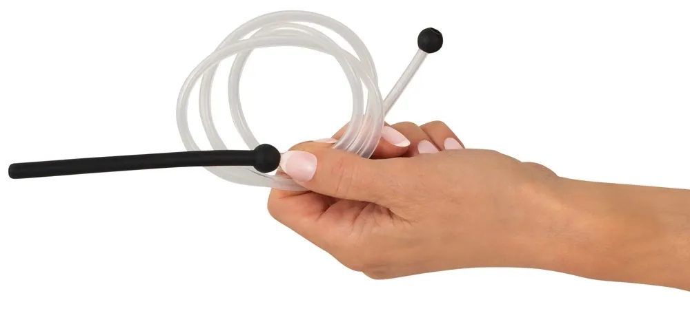 Dilatátor s hadičkou a náustkem Penisplug Piss to Mouth, silikon a PVC, 88 cm - obrázek 4