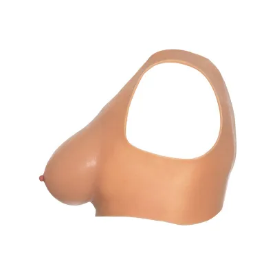 Silikonový top s umělými prsy Hidden Desire Alter Ego, košíček D, tělový - obrázek 3