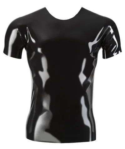 Latexové tričko LateX s krátkým rukávem, černé, unisex, S - obrázek 7