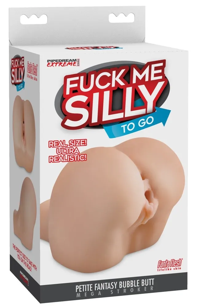 Umělá vagína a anus Pipedream Fuck Me Silly To Go Petite Fan, 15,9 cm