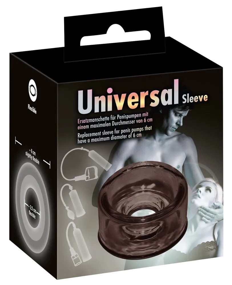 Univerzální silikonová manžeta na vakuovou pumpu You2Toys, kouřová, od 6,8 cm