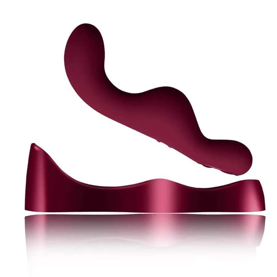 Vibrátor na bod G a k sezení Rocks-Off Ruby Glow Blush s ovladačem, červený