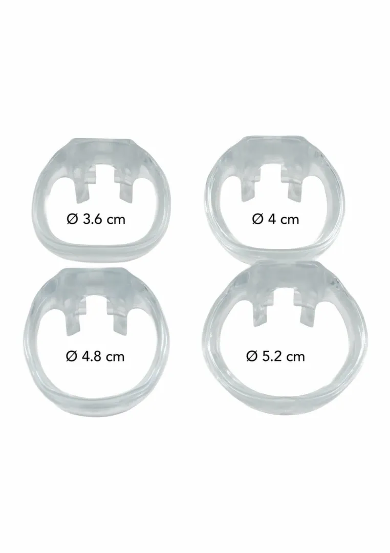 Průhledná klec cudnosti Hidden Desire Extreme Clear Control Cage Regular z akrylátu - obrázek 5