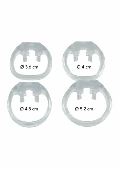 Průhledná klec cudnosti Hidden Desire Extreme Clear Control Cage Regular z akrylátu - obrázek 5