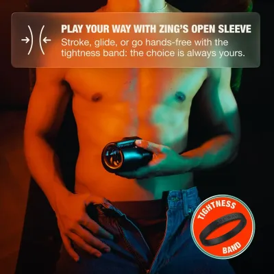Vibrační masturbátor Arcwave Zing se dvěma motorky, černý - obrázek 9