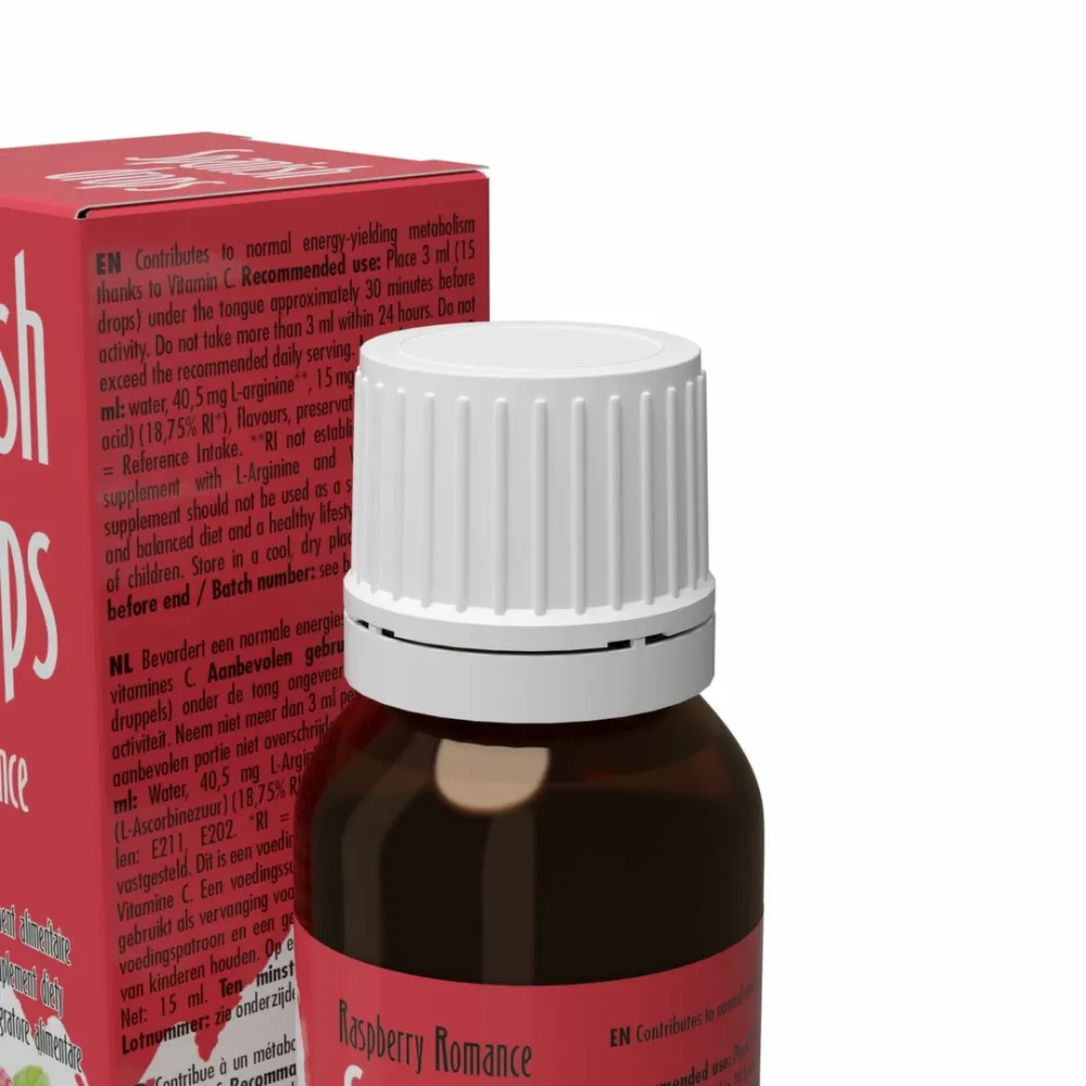 Afrodiziakální kapky Cobeco Spanish Drops Raspberry Romance, malina, 15 ml - obrázek 2
