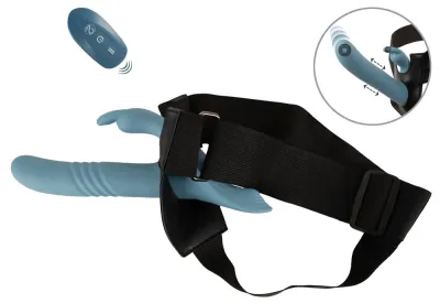Strap-on s rabbit vibrátorem You2Toys Your Strap-On, přirážení, dálkové ovládání - obrázek 2
