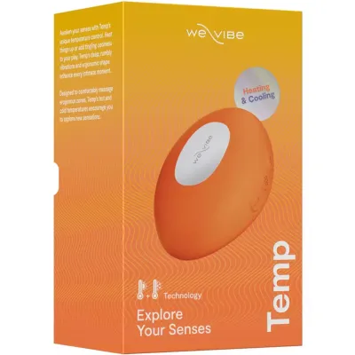Hřejivý a chladivý vibrátor We-Vibe Temp, mandarinkově oranžový - obrázek 16