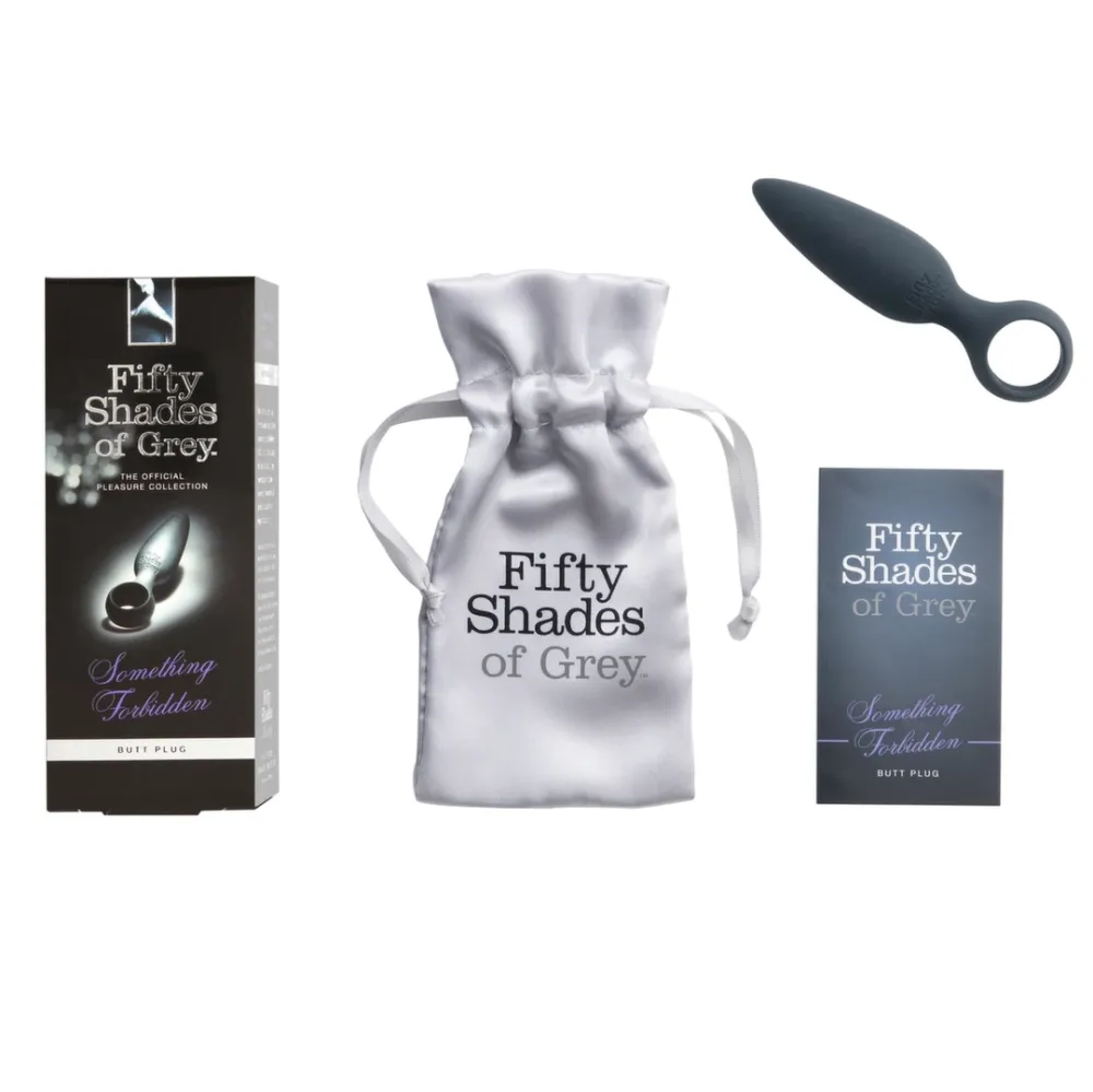 Silikonový anální kolík Fifty Shades of Grey Something Forbidden, černý, 10,8 cm - obrázek 3
