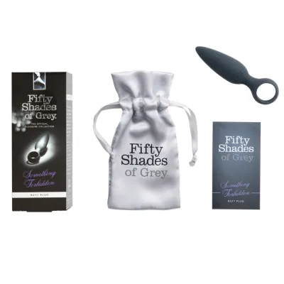 Silikonový anální kolík Fifty Shades of Grey Something Forbidden, černý, 10,8 cm - obrázek 3