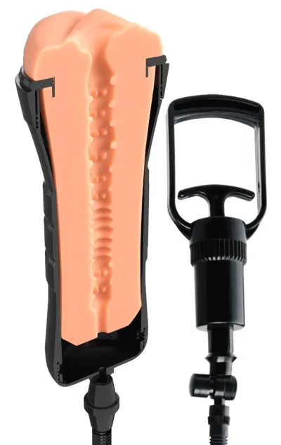 Umělá vagína XXL se sáním PDX Extreme Wet Pussies Super Sucker, světlá, 27,3 cm - obrázek 5