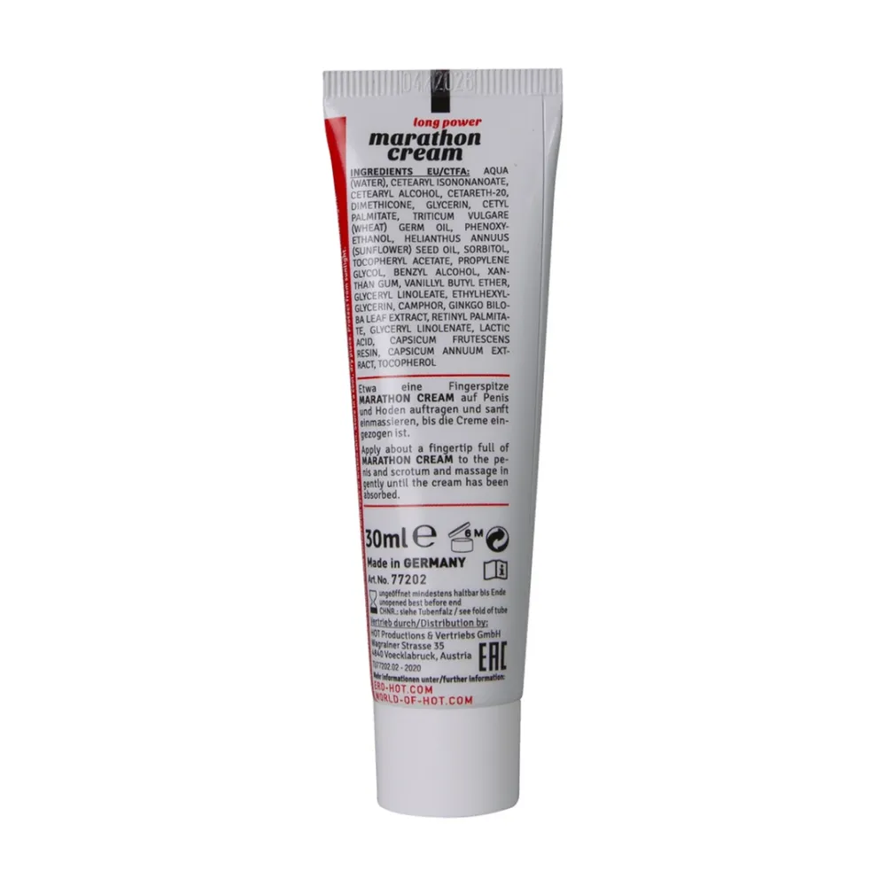 Stimulační krém pro muže HOT Marathon, 30 ml - obrázek 3