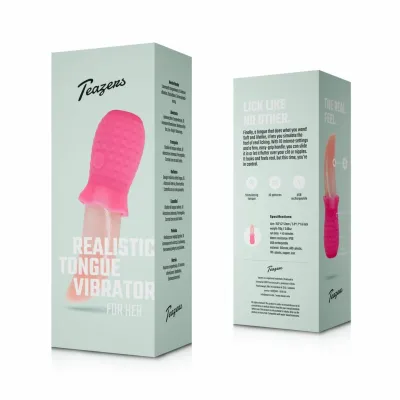 Vibrátor na klitoris s jazýčkem Teazers Tongue Vibrator, růžový, nabíjecí - obrázek 3