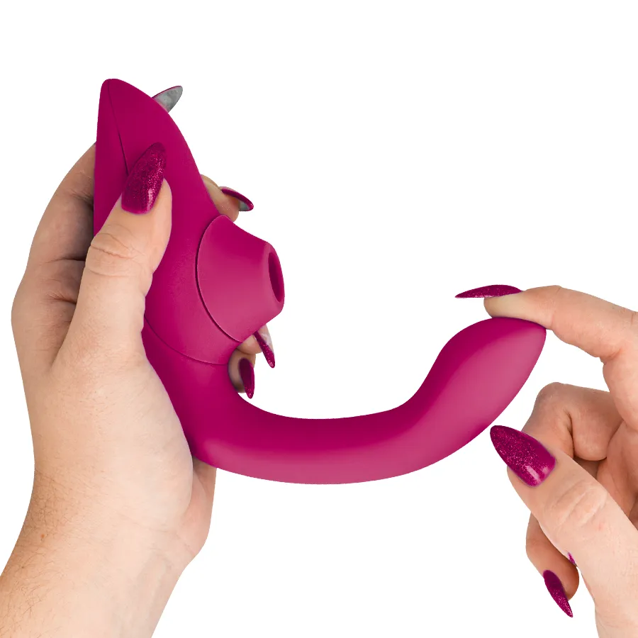 Rabbit vibrátor s tlakovým stimulátorem klitorisu Womanizer Blend, zářivě růžový - obrázek 8