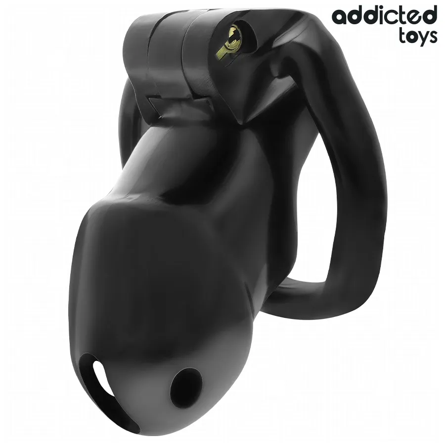 Klec cudnosti Addicted Toys Locked Midnight Cell, velikost M, černá - obrázek 2