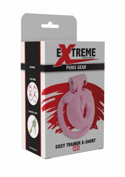 Klec cudnosti Hidden Desire Extreme Sissy Trainer X-Short, růžová - obrázek 3