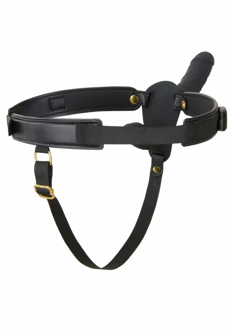 Vibrační strap-on Inferno Double s dálkovým ovládáním, silikon, 14 cm, černý - obrázek 5