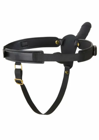Vibrační strap-on Inferno Double s dálkovým ovládáním, silikon, 14 cm, černý - obrázek 5
