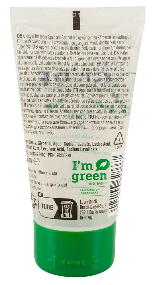 Anální lubrikační gel Just Glide Bio Anal na vodní bázi, veganský, 50 ml - obrázek 2