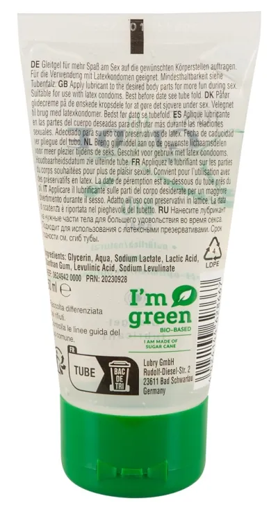 Anální lubrikační gel Just Glide Bio Anal na vodní bázi, veganský, 50 ml - obrázek 2