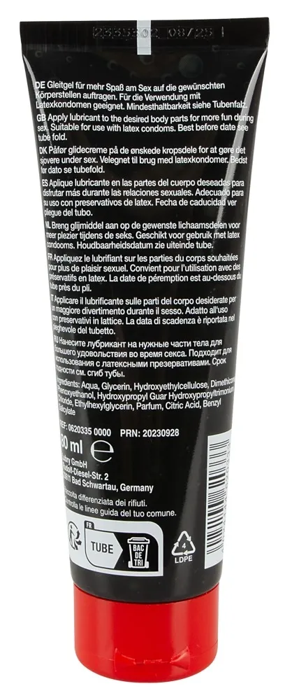 Hybridní lubrikační gel Flutschi s vůní ambry, 80 ml - obrázek 3