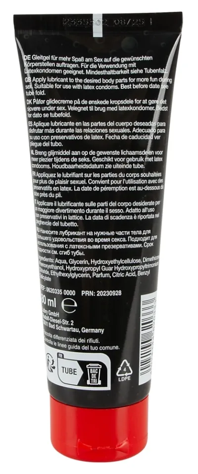 Hybridní lubrikační gel Flutschi s vůní ambry, 80 ml - obrázek 3