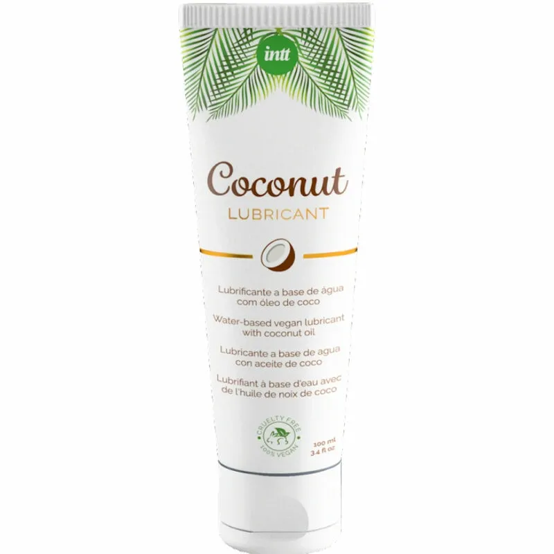 Veganský lubrikační gel INTT s kokosovou příchutí, na vodní bázi, 100 ml