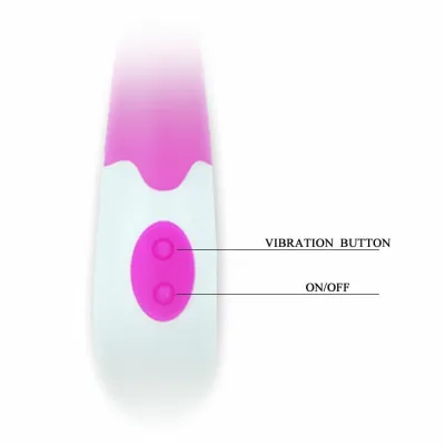 Vibrátor Pretty Love Flirtation Bishop, lila a bílý, 18 cm - obrázek 6