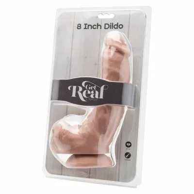 Realistické dildo Get Real s varlaty, 20,5 cm, tělové - obrázek 2